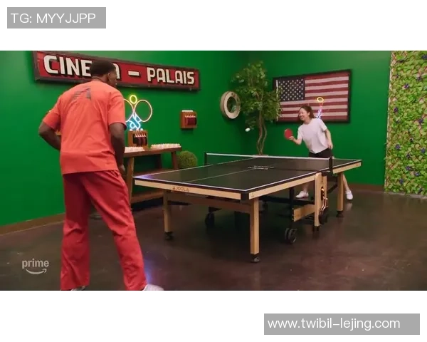 有点东西，爱德华兹与美国女乒球员张安打乒乓球，终究“11-5”制胜